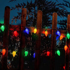 Brightever C9 Battery Operated Christmas Lights, 70FT 100LED String Lights Battery Powered with Timer & 8 Lighting Modes, Indoor Outdoor Christmas Light for Patio Garden Decoration, Multicolor, 1-Pack