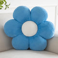 Xiashrk Flower Pillows, Decorative Pillows for Couch, Cute Daisy Pillow for Bed, Flower Shaped Decorative Throw Pillow Room Decor (Blue, 14.9 Inches)