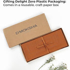 D'Moksha Homes Linen Rust Table Runner 36 Inches - 100% Pure Linen Small Table Runner 14 x 36 Inch Ideal for Dresser, Coffee Tables, Fall and Halloween - Classic Hemstitch