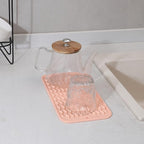 Silicone Dish Drying Mat for Multiple Usage,Easy clean,Eco-friendly,Heat-resistant Silicone Mat for Kitchen Counter or Sink,Refrigerator or Drawer Liner Pink S 12 inches x 6 inches