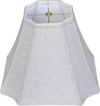 TOOTOO STAR Bell Lamp Shades, 6.5"x13"x10.5"(Spider) Rectangle Modern Lampshade for Table and Floor Lamps, Fabric Linen Hand Crafted, Assembly Required