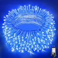 300 LED Blue Christmas Lights Outdoor Waterproof, 100ft Extra Long Blue String Lights 8 Modes Plug in Twinkle Fairy Lights with Timer for Indoor Outside Bedroom Christmas Tree Party Decorations
