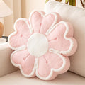 Flower Shaped Decorative Throw Pillow Cushion for Bed Couch, Cute Flower Plush Throw Pillows Home Decor Floor Pillow Seating Cushions (Pink, 13.7 Inches)
