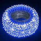 180 LED 59ft Christmas String Lights Indoor Outdoor, 8 Modes Christmas Fairy Lights with Timer & Momory, IP44 Waterproof Christmas Tree Lights for Xmas Patio Yard Fence Balcony Garden (Blue)