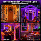 RGB Christmas Lights Outdoor, 164 FT 500 LED Color Changing String Lights with Remote & Timer, Music Sync Multiple Modes Waterproof Christmas Tree Light for Home Party Holiday Xmas Decoration