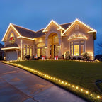 TW SHINE C6 Christmas String Lights, 200 LED 66 FT Christmas Lights Outdoor with 8 Modes Timer, Waterproof Connectable for Indoor Yard Xmas Tree House Christmas Decorations (Warm White)