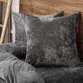 PHF Truly Velvet Euro Sham, 26"x 26",No Insert, 2 Pack Color Gradient Euro Throw Pillow Covers, Ultra Soft Cozy Pillow Covers for Home Decorative, No Shedding, No Pilling, Charcoral/Dark Grey