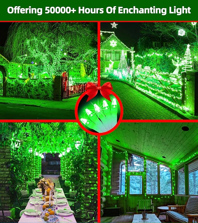 750 LED 246FT Christmas Lights Outdoor, Super Long Waterproof Christmas String Lights with 8 Modes, Christmastree Lights with Timer Memory for Fence Garden Xmas Wedding Party DecorGreen