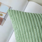 MIULEE Pack of 2 Pillow Covers Soft Soild Decorative Throw Pillow Covers Set Cushion Cases Pillowcases for Sofa Bedroom Car 12 x 20 Inch 30 x 50 Cm Sage Green