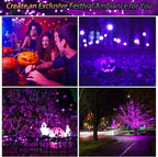 2 Pack Solar String Lights Outdoor, 200 LED Extra-Long 72FT Solar Powered Lights with 8 Lighting Modes, Waterproof Outdoor Lighting Decoration for Garden, Patio, Balcony, Xmas, Wedding, Party