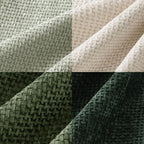MIULEE Pack of 4 Christmas Couch Throw Pillow Covers 18x18 Inch Neutral Green Soft Decorative Chenille Pillow Covers Farmhouse Accent Cushion Covers for Boho Home Decor Sofa Bedroom Living Room