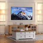 Ambimall 2 Packs Remote Control Floor Lamp, Stepless Dimmable, 64 Inches Tall, Include 9W Bulb, Standing Lamp for Living Room Bedroom Office (Light Beige & Gold)