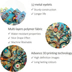 Bohemian Bathroom Curtain Colorful Boho Floral Print Beautiful Bright Polyester Fabric Cloth Shower Curtain for Bathroom Decoration, 72"x72"