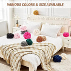 Uvvyui Knot Pillow Ball, Soft Khaki Home Decor Knotted Pillows, Handmade Round Plush Throw Pillow, Aesthetic & Cute Large Decorative Pillows for Bed, Floor, Couch, Bedroom Home Decor 11 inches
