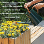 Metal Watering Can with Removable Spout, 1.5 Gallon Large Watering Cans for Plants, Galvanized Steel Gardening Water Can for Indoor & Outdoor Use, Watering Pot with Ergonomic Movable Handle(Green)