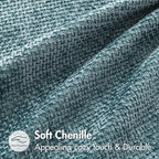 MIULEE Pack of 2 Couch Throw Pillow Covers 20x20 Inch Coastal Blue Modern Boho Accent Decorative Pillow Covers Soft Chenille Farmhouse Cushion Covers for Home Decor Bed Sofa Living Room