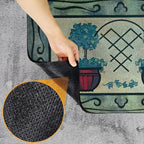 CHICHIC Door Mat, Welcome Mat 18x 30 Inch Front Door Mat Outdoors for Home Entrance Outdoors Mat for Outside Entry Way Doormat Entry Rugs, Heavy Duty Non Slip Rubber Back Low Profile, Pot Plant