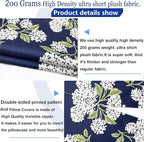 Decorative Throw Pillow Covers Set of 2 Blue Hydrangea Pillow Covers 20x20 inch Super Soft Short Plush Square Floral Throw Pillows,Farmhouse Outdoor Pillow Covers for Couch Living Room