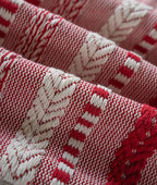 Christmas Lumbar Pillow Covers 14x36 Long, Farmhouse Boho Christmas Decorative Couch Pillow Cases, Red Accent Pillows of Bed, Sofa Bedroom Living Room Home Decor Cushion Cover, Pack of 1