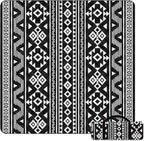 80"x60" Waterproof Picnic Blanket Large Outdoor Camping Blanket Foldable Picnic Camping Blanket Thicker Machine Washable Picnic Mat Portable Wearable for Picnics, Camping