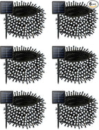 6 Pack Christmas Solar String Lights Outdoor Waterproof, 198FT 600 LED Green Wire Solar Fairy Lights with 8 Modes, Solar Twinkle Lights for Garden Tree Patio Fence Christmas Decorations (Cool White)