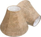 TOOTOO STAR Lamp Shades Set of 2,Imitation Sheepskin LampShade Royal Style 6" Top x 14" Bottom x 10" High Lamp Shades,Suitable for floor and table LampShades Spider