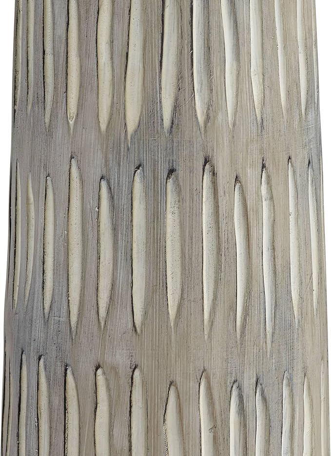 pacificcoastlighting Stonewall 66.5" Hand Carved Resin Floor Lamp in Natural