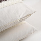 Fancy Homi Set of 1 Boho Brown Lumbar Decorative Throw Pillow Cover 12x20 Inch for Couch Bed Sofa Chair, Modern Organic Farmhouse Home Decor, Soft Cotton Cute Accent Rectangle Cushion Case