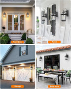 VIANIS Dusk to Dawn Exterior Light Fixture, Waterproof Outdoor Wall Sconce Porch Light for House, 100% Anti-Rust Aluminum Outside House Lights, Farmhouse Coach Lantern for Porch, Garage, Front Door