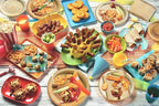 Rustic Wood Grain Party Supplies for 16 – Disposable Plates, Napkins, Tablecloth & Cutlery – Ideal for Camping, Hunting, Outdoor or Forest-Themed Events