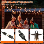 Kawaya 200FT Outdoor String Lights - LED Waterproof Patio Light for Outside with 100+4 G40 Globe Blubs - Shatterproof Hanging Lights for Porch Bistro Backyard Gazebo Balcony Cafe