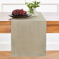 Solino Home Linen Vintage Khaki Table Runner 120 Inches Long - 100% Pure Linen 14 x 120 Inch Table Runner for Fall, Autumn, Thanksgiving - Fete