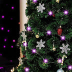WATERGLIDE Extra Long 328 FT Halloween Lights, 1000 LED Outdoor Fairy String Light, Green PVC Copper Wire Christmas Lights, Plug in 8 Modes & Waterproof for Tree Party Home Yard Decor, Purple