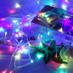 Connectable 200 LED String Lights Indoor Outdoor, 66FT Multicolor Christmas Lights Waterproof, 8 Modes with Timer, Twinkle Fairy Lights Plug in Clear Wire for Christmas Tree, Bedroom, Classroom Decor