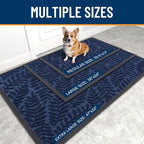 OLANLY Door Mat Indoor Outdoor Entrance, 36x24, Waterproof All-Weather All-Season Doormat, Sturdy Natural Rubber, Stain and Fade Resistant, Low Profile, Easy Clean Patio Entryway Mat, Navy