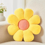 Flower Pillow,Cute Daisy Flower Shaped Throw Pillow for Home Decor,Soft Flower Throw Pillow Seating Cushion for Bedroom,Sofa,Couch (15.7",Yellow)
