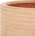 SAFAVIEH Outdoor Collection Nardo Terracotta Cement Planter Pot Set of 2