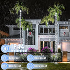Christmas Lights Indoor, 132FT 400 LED Outdoor String Lights with 8 Modes Waterproof, Plug in Fairy Twinkle Lights Clear Wire for House Bedroom Patio Window Garden Wedding Decorations