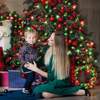 250 LED Christmas Lights Outdoor,82ft Red and Green String Lights for Bedroom Clear Wire, 8 Modes Plug in Waterproof Fairy String Lights with Timer Memory for Tree Christmas Halloween Decorations