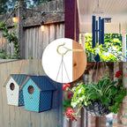48 PCS Q-Hanger Hooks, Screw Hooks for Outdoor String Lights, Safety Buckle Design Cup Eye Hook for Hanging Christmas Lights, Plants, Mounted on Wall Ceiling, Include 1 Wing Nut Driver, Gold