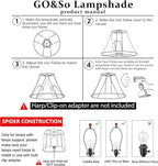 GO&SO 13 Inch Square Lamp Shades Medium,2 Pack Beige Linen Table Lamp Shade 10" × 13"× 10.5" (Spider) Modern Cut Corners Replacement Lampshade for Medium Table & Floor Lamps, Easy Assembly