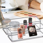 Amazing Abby - Glamour - 2-Pack Acrylic 1-Compartment Makeup Organizer, Transparent Plastic Lipstick Holder, Perfect Bathroom Vanity Storage Solution for Lipsticks, Nail Polishes, and More