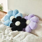 Xuyier Flower Pillow, Decorative Throw Pillow, 19.6“ Cute Daisy Pillow, Aesthetic Fun Decor Pillows for Bed, Flower Shaped Accent Cozy Pillow for Couch