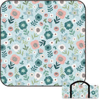 80"x60" Waterproof Picnic Blanket Large Outdoor Camping Blanket Foldable Picnic Camping Blanket Thicker Machine Washable Picnic Mat Portable Wearable for Picnics, Camping