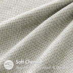 MIULEE Pack of 2 Couch Throw Pillow Covers 18x18 Inch Grey-White Modern Boho Accent Decorative Pillow Covers Soft Chenille Farmhouse Cushion Covers for Home Decor Bed Sofa Living Room