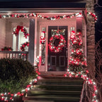 JMEXSUSS 2 Pack Red and White Solar Christmas Lights, Total 400 LED 151FT Solar String Lights Outdoor Waterproof, 8 Modes Solar Lights for Outside Tree Patio Christmas Decorations
