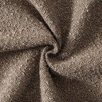 MIULEE 24x24 Decorative Euro Sham Throw Pillows for Bed Set of 2 Textured Boucle Neutral Winter Throw Pillow Covers Dark Brown Accent Solid Vintage Pillowcases Couch Sofa Livingroom Home Decor