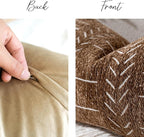 BlissBlush Fall Brown Decorative Throw Pillow Covers 18X18, Set of 2, Boho Farmhouse Cushion Cover, Cozy Soft Accent Pillowcase for Couch Sofa Bed Living Room Home Décor