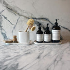 Elegant Ceramic Kitchen Sink Caddy & Bathroom Countertop Tray - Versatile Ceramic Vanity Tray for Home Organization & Decor, Durable & Microwave Safe, 30cm x 10.5cm x 2cm