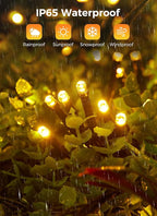 Solar String Lights for Outside, 2-Pack 200LED 78FT Total Solar Lights Outdoor IP65 Waterproof Solar Powered Lights with 8 Lighting Modes for Party Garden Yard Holiday Tree Decoration, Warm White